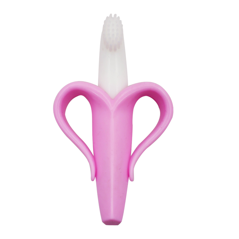 Banana Teether Baby Silicone Toothbrush